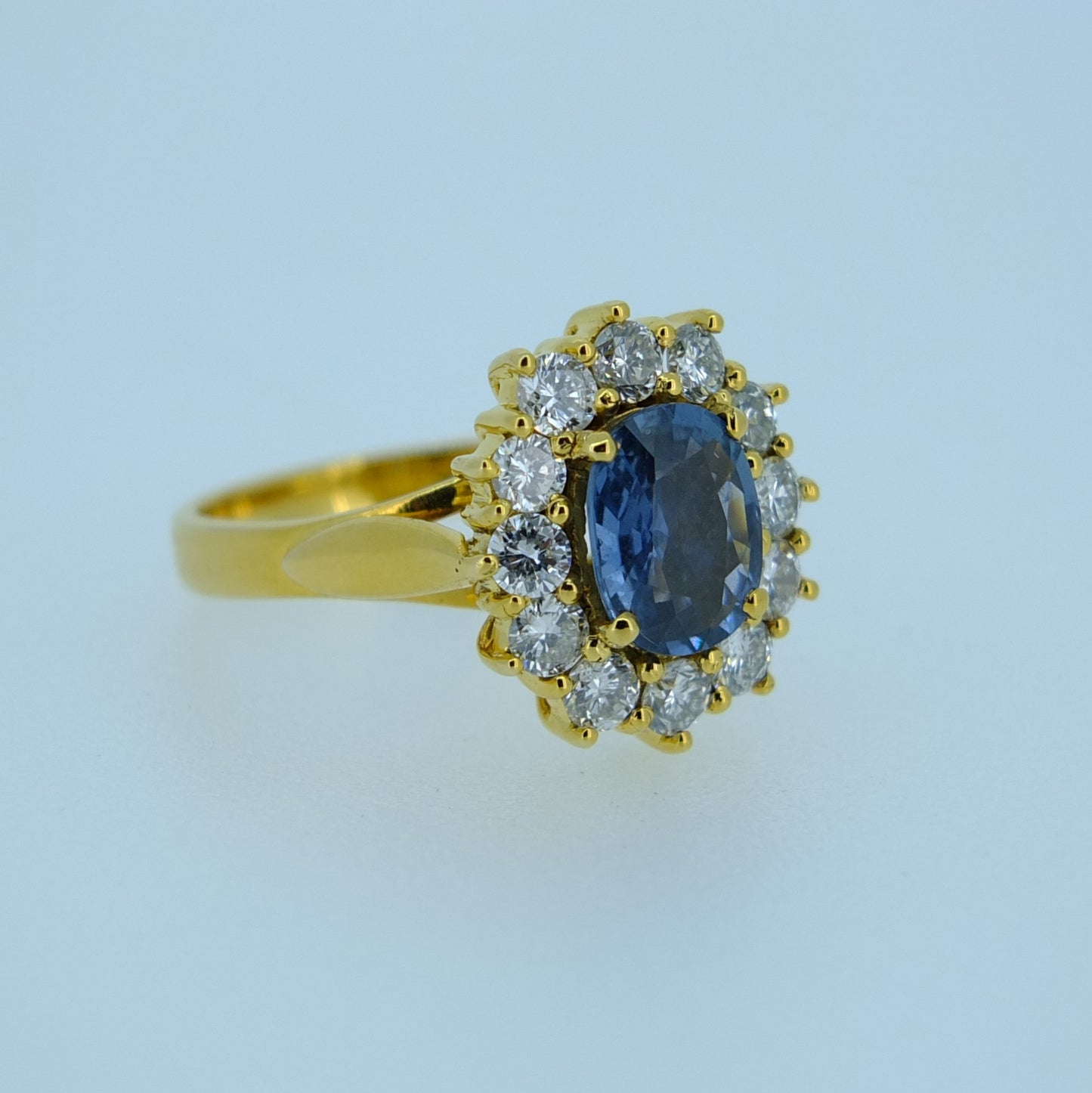 Ceylon Sapphire and Diamond ring