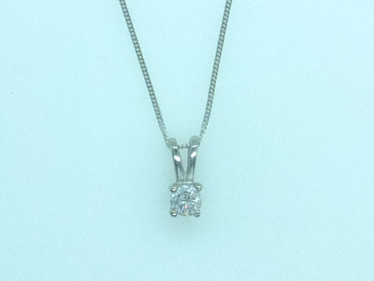0.15 CT White gold Diamond necklace
