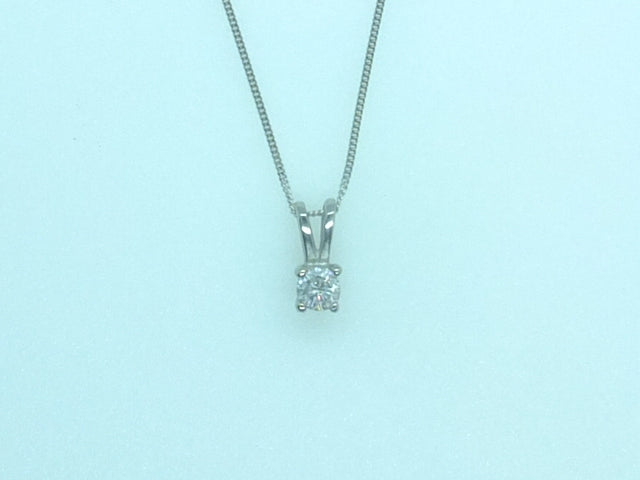 0.15 CT White gold Diamond necklace