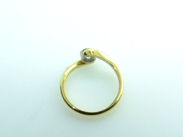 18ct Yellow and White Gold Set 0.50 carat Diamond Ring SOLD OUT