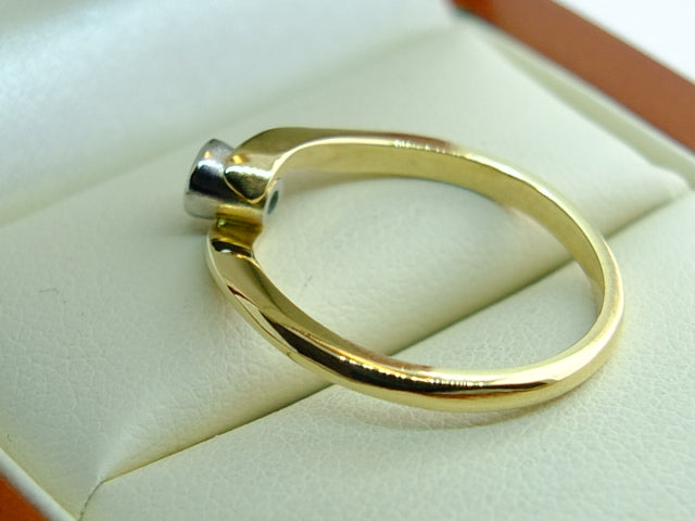 Colombian Emerald 18ct Yellow Gold and Platinum Setting Ring SOLD OUT