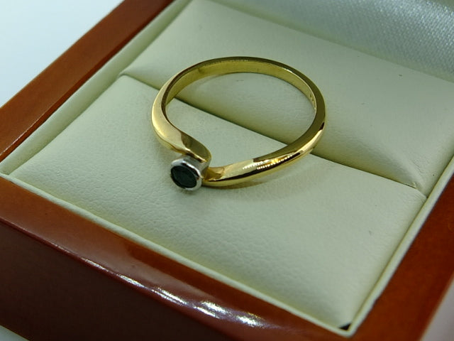 Colombian Emerald 18ct Yellow Gold and Platinum Setting Ring SOLD OUT