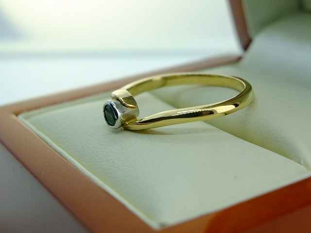 Colombian Emerald 18ct Yellow Gold and Platinum Setting Ring SOLD OUT