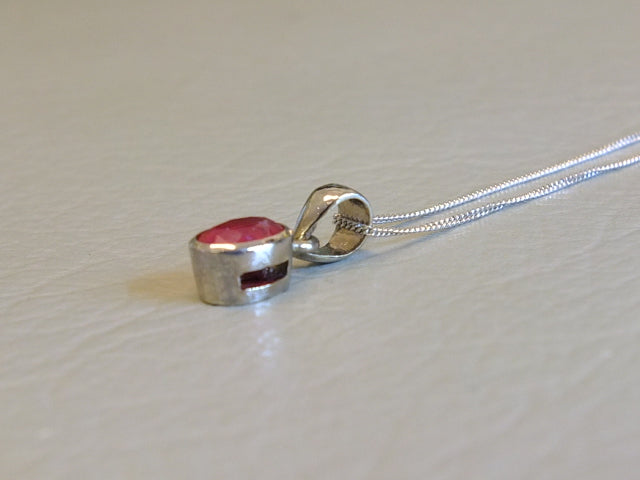 Ruby and 18ct White Gold Necklace