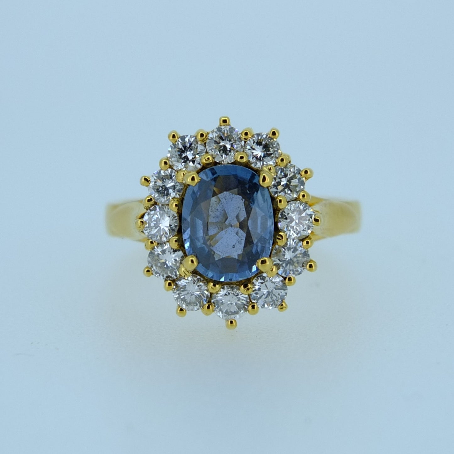 Ceylon Sapphire and Diamond ring