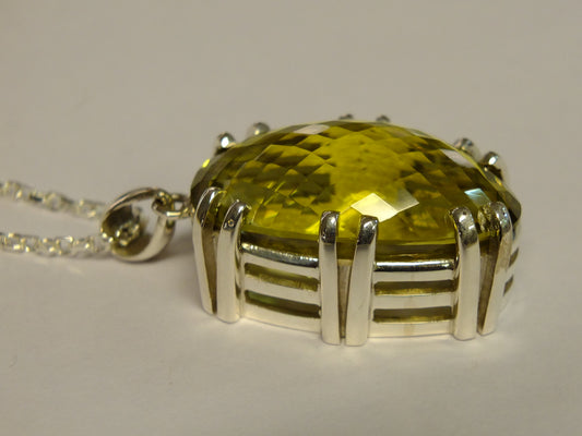 Citrine & Silver Pendant with Necklace SOLD OUT