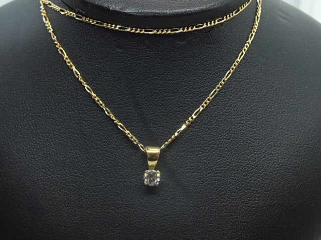 0.25 CT Diamond 18 CT gold necklace