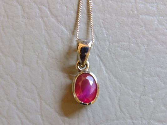 Ruby and 18ct White Gold Necklace